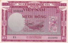 South Viet Nam, 10 Dông, 1955, AUNC(-), p3a
Stained