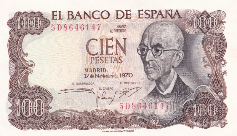 Spain, 100 Pesetas, 1970, UNC, p152a