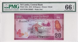 Sri Lanka, 20 Rupees, 2015, UNC, p123c
PMG 66 EPQ
Estimate: USD 20-40