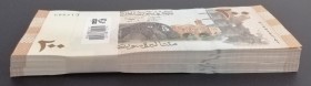 Syria, 200 Pounds, 2009, UNC, p114, BUNDLE
(Total 100 consecutive banknotes)
Estimate: USD 35-70