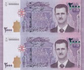 Syria, 2.000 Pounds, 2018, UNC, p117, (Total 2 consecutive banknotes)
Top 100 Serial Numbers
Estimate: USD 15-30