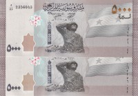 Syria, 5.000 Pounds, 2019, UNC, pNew, (Total 2 consecutive banknotes)
Estimate: USD 20-40