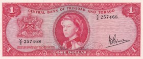 Trinidad & Tobago, 1 Dollar, 1964, AUNC(-), p26c
Queen Elizabeth II. Potrait
Estimate: USD 30-60