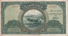 Turkey, 1 Lira, 1927, VF, p119, 1. Emisyon
There are stains and openings.
Estimate: USD 200-400