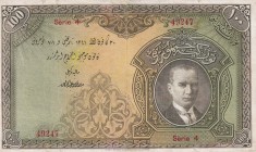 Turkey, 100 Livres, 1927, VF, p123, 1. Emisyon
repaired
Estimate: USD 10.000-20.000