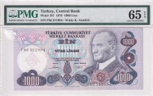 Turkey, 1.000 Lira, 1981, UNC, p191b
PMG 65 EPQ
Estimate: USD 30-60