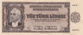 Turkey, 100 Lira, 1942, AUNC, p144a, 3. Emission, 1. Tertip
Estimate: USD 500-1000