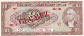 Turkey, 10 Lira, 1948, UNC, p148s, SPECIMEN
4.Emission
Estimate: USD 100-200