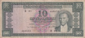 Turkey, 10 Lira, 1963, VF, p161, 5. Emission, 6. Tertip
Estimate: USD 20-40