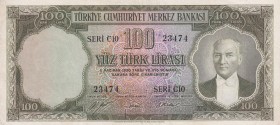 Turkey, 100 Lira, 1952, XF, p167, 5. Emission, 1. Tertip
Estimate: USD 150-300