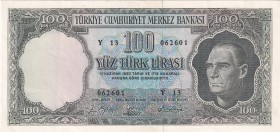 Turkey, 100 Lira, 1964, XF, p177, 5. Emission, 5. Tertip
Estimate: USD 50-100