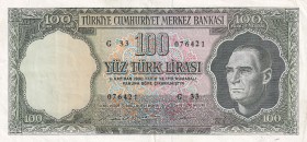 Turkey, 100 Lira, 1969, XF, p182, 5. Emission, 6. Tertip
Natural
Estimate: USD 100-200