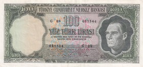 Turkey, 100 Lira, 1969, XF, p182, 5. Emisyon, 6. Tertip
Natural
Estimate: USD 100-200