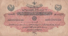 Turkey, Ottoman Empire, 1/2 Livre, 1915, FINE, p72, Talat / Panfili
V. Mehmed Reşad Period, AH: 18 October 1331, sign: Talat / Panfili
Estimate: USD...