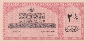 Turkey, Ottoman Empire, 2 1/2 Kuruş, 1916, UNC, p86, Talat / Raşid
V. Mehmed Reşad Period, A.H: 23 May 1332, Sign:Talat / Raşid.
Estimate: USD 30-60...