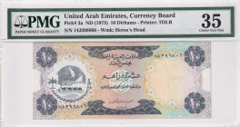 United Arab Emirates, 10 Dirhams, 1973, VF, p3a
PMG 35
Estimate: USD 75-150