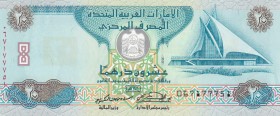 United Arab Emirates, 20 Dirhams, 2000, UNC, p21b
Estimate: USD 40-80