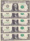 United States of America, 1 Dollar, 2009, UNC, p530, REPLACEMENT
Nice serial number
Estimate: USD 50-100