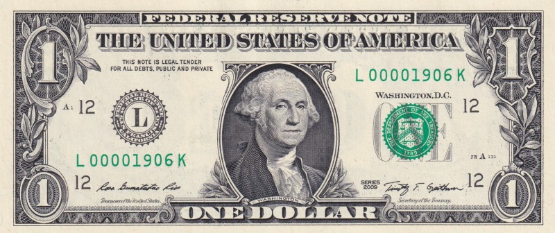 United States of America, 1 Dollar, 2009, UNC, p530
Year Note "1906"
Estimate:...