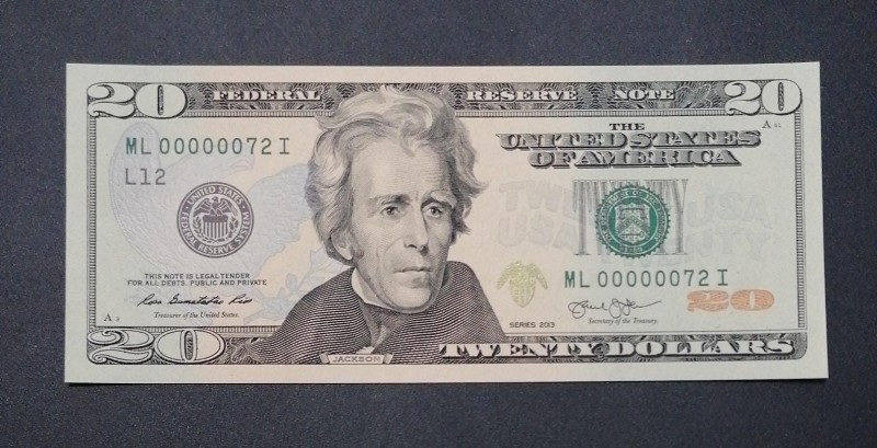 United States of America, 20 Dollars, 2013, UNC, p541
Top 100 Serial Numbers
E...