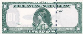 United States of America, 10 Dollars, 1929, UNC, SPECIMEN
New York, American Bank Note Company
Estimate: USD 100-200