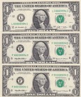 United States of America, 1 Dollar, 1999/2009, UNC, p504; p530, (Total 3 banknotes)
Triplet Team
Estimate: USD 300-600