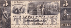 United States of America, 3 Dollars, 1837, UNC,
The Lafayette Bank
Estimate: USD 150-300