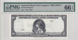 United States of America, 10 Dollars, 1929, UNC, , SPECIMEN
New York, American Bank Note Company
Estimate: USD 250-500
