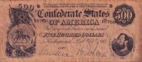 United States of America, 500 Dollars, 1964, XF,
Confederate States of America, Richmond, Counterfeit
Estimate: USD 500-100