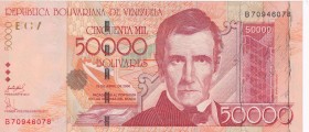 Venezuela, 50.000 Bolívares, 2006, AUNC(+), p87b
Estimate: USD 15-30