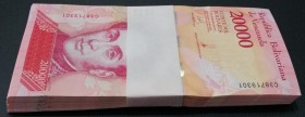 Venezuela, 20.000 Bolívares, 2017, UNC, pNew, BUNDLE
(Total 100 consecutive banknotes)
Estimate: USD 30-60