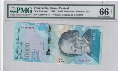 Venezuela, 10.000 Bolívares, 2016, UNC, pNew
PMG 66 EPQ