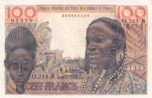 West African States, 100 Francs, 1961, UNC(-), p201Bf
Estimate: USD 45-90