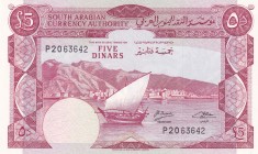 Yemen Democratic Republic, 5 Dinars, 1965, UNC, p4b
Estimate: USD 30-60
