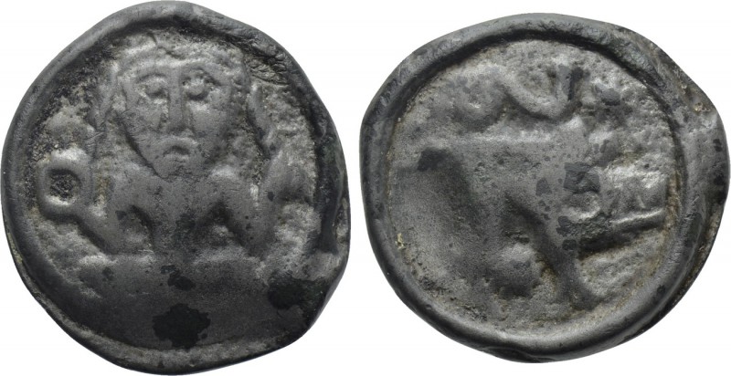 WESTERN EUROPE. Gaul. Remi. Potin (2nd-1st centuries BC). 

Obv: Figure seated...