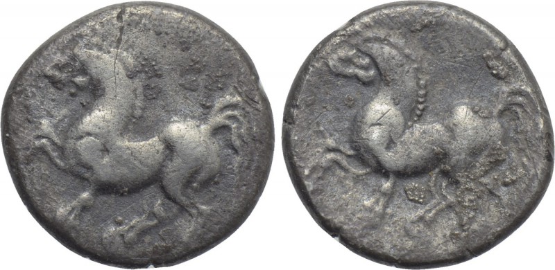 CENTRAL EUROPE. Noricum. Obol (2nd century BC). 

Obv: Stylized horse prancing...