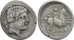 SPAIN. Bolskan. Denarius (80-72 BC).