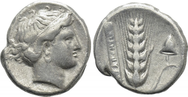 LUCANIA. Metapontion. Nomos (Circa 400-340 BC). 

Obv: Filleted head of Demete...