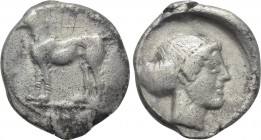 SICILY. Segesta. Didrachm (Circa 440/35-420/16 BC).