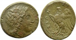SICILY. Syracuse. Hiketas II (287-278 BC). Ae Litra.