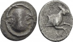 BOEOTIA. Tanagra. Obol (Early 4th century BC).