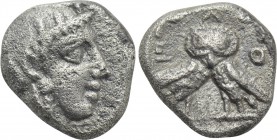 ATTICA. Athens. Diobol (Circa 400/390-353 BC).