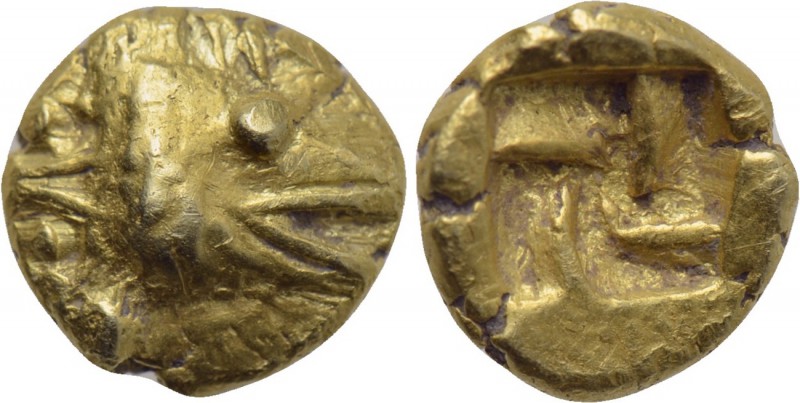 MYSIA. Kyzikos. EL 1/24 Stater (Circa 600-550 BC). 

Obv: Head of tunny right;...