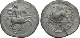 IONIA. Magnesia ad Maeandrum. Octobol (Circa 155-145 BC). Dionysios son of Demetrios, magistrate.