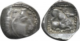 CYPRUS. Kition. Uncertain king (Circa 5th century BC). Hemiobol.