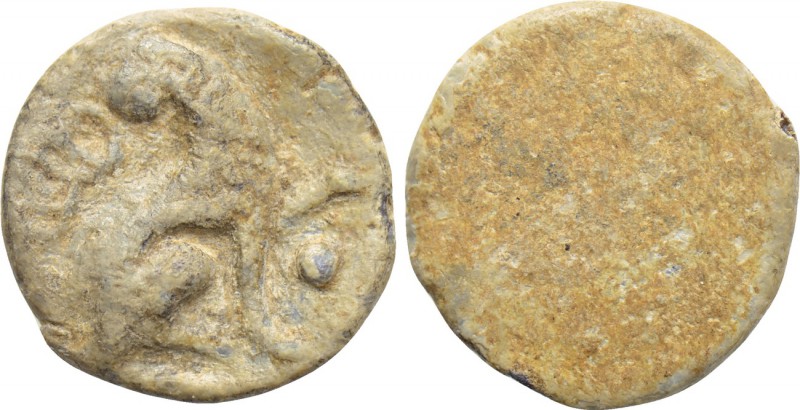 IONIA. Ephesus. PB Tessera (Circa 2nd-3rd centuries). 

Obv: Animal (or mythic...