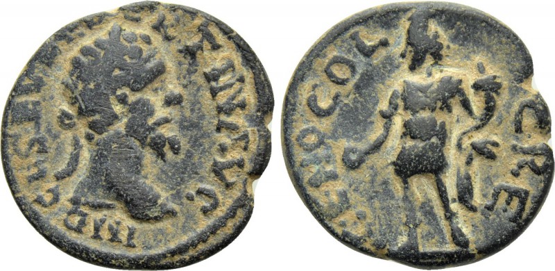 PISIDIA. Cremna. Septimius Severus (193-211). Ae. 

Obv: IMP C L SEVER PERTIN ...