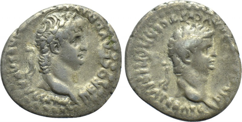 CAPPADOCIA. Caesarea. Nero with Divus Claudius (54-68). Drachm. 

Obv: NERO CL...