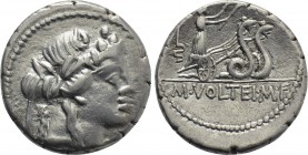 M. VOLTEIUS M.F. Denarius (78 BC). Rome.