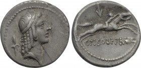 C. PISO L. F. FRUGI. Denarius (61 BC). Rome.